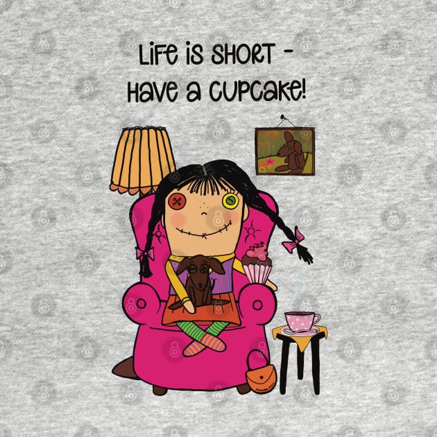 Life is short - have a cupcake, rugdoll Optimistic Olive enjoys a cupcake during quarantine by marina63